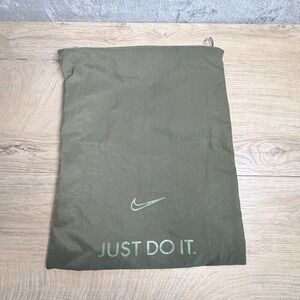 Nike Just Do It Zip Backpack Olive Green Minimal Gym Bag Travel Everyday Carry